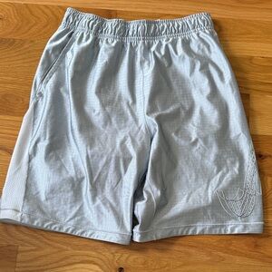 Nike Boys Light Silver Athletic Shorts